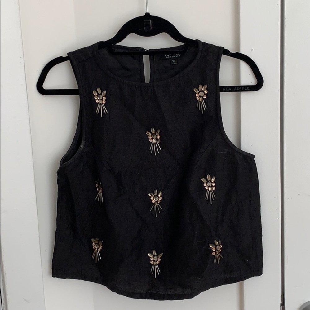 TopShop party top with jewels